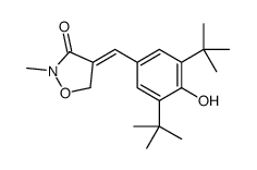4-[(3,5-ditert-butyl-4-hydroxyphenyl)methylidene]-2-methyl-1,2-oxazolidin-3-one结构式