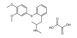1-[2-(3,4-dimethoxyphenyl)sulfanylphenyl]-N-methylpropan-2-amine,oxalic acid结构式