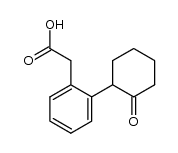 [2-(2-oxocyclohexyl)phenyl]acetic acid结构式