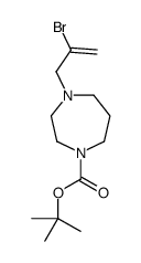2-Methyl-2-propanyl 4-(2-bromo-2-propen-1-yl)-1,4-diazepane-1-car boxylate Structure