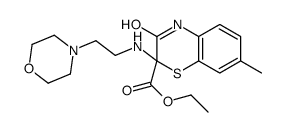 ethyl 7-methyl-2-(2-morpholin-4-ylethylamino)-3-oxo-4H-1,4-benzothiazine-2-carboxylate结构式