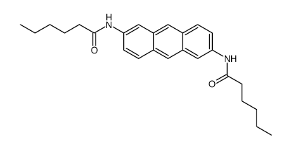 N,N'-(anthracene-2,6-diyl)dihexanamide Structure