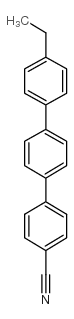 4-cyano-4'-ethyl-p,p-terphenyl structure