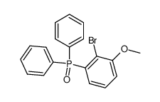 (2-bromo-3-methoxyphenyl)diphenylphosphine oxide Structure