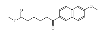 Methyl 6-(6-methoxy-2-naphthyl)-6-oxohexanoate结构式