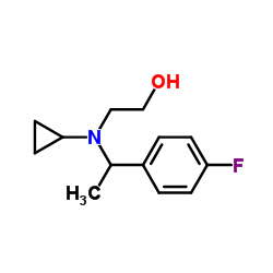2-{Cyclopropyl[1-(4-fluorophenyl)ethyl]amino}ethanol结构式