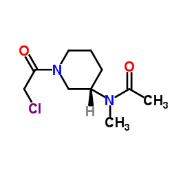 N-[(3S)-1-(Chloroacetyl)-3-piperidinyl]-N-methylacetamide结构式