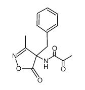N-(4-Benzyl-3-methyl-5-oxo-4,5-dihydro-isoxazol-4-yl)-2-oxo-propionamide结构式