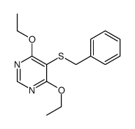 5-benzylsulfanyl-4,6-diethoxypyrimidine结构式