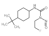 Urea,3-(4-tert-butylcyclohexyl)-1-(2-fluoroethyl)-1-nitroso-, trans- (8CI) structure