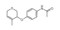 3-(4'-acetylaminophenoxy)-3,6-dihydro-4-methyl-2H-pyran结构式