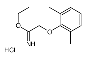 ethyl 2-(2,6-dimethylphenoxy)ethanimidate,hydrochloride Structure