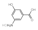 3-氨基-5-羟基苯甲酸盐酸盐结构式