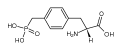 4-(phosphonomethyl)-D-phenylalanine结构式