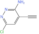 6-chloro-4-ethynylpyridazin-3-amine结构式