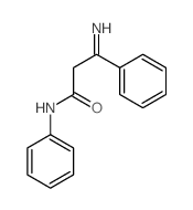 Benzenepropanamide, b-imino-N-phenyl-结构式