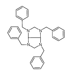 1,3,4,6-tetrabenzyl-2,3a,5,6a-tetrahydroimidazo[4,5-d]imidazole结构式