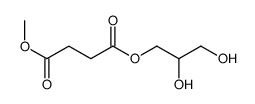 4-O-(2,3-dihydroxypropyl) 1-O-methyl butanedioate结构式