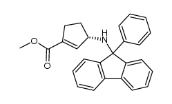 (S)-3-[N-(9-Phenylfluoren-9-yl)amino]-(methoxycarbonyl)cyclopentene Structure