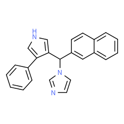 2-Naphthyl-1H-imidazol-1-yl-4-phenyl-1-pyrrol-3-ylmethane结构式