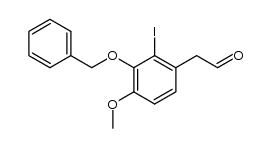 2-(3-(benzyloxy)-2-iodo-4-methoxyphenyl)acetaldehyde Structure
