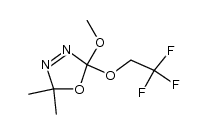 2-methoxy-5,5-dimethyl-2-(2,2,2-trifluoroethoxy)-Δ3-1,3,4-oxadiazoline Structure