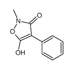 5-hydroxy-2-methyl-4-phenyl-1,2-oxazol-3-one结构式