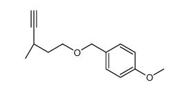 1-methoxy-4-[[(3R)-3-methylpent-4-ynoxy]methyl]benzene Structure
