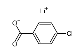 p-chlorobenzoic acid Li-salt结构式