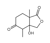 3a-hydroxy-4,7a-dimethyl-tetrahydro-isobenzofuran-1,5-dione Structure