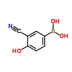 (3-Cyano-4-hydroxyphenyl)boronic acid Structure
