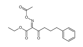ethyl 2-(acetoxyimino)-3-oxo-6-phenylhexanoate Structure