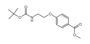 methyl 4-(2-N-BOC-aminoethyloxy)benzoate结构式