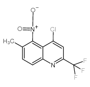 4-chloro-6-methyl-5-nitro-2-(trifluoromethyl)quinoline Structure
