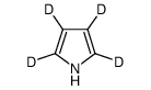 pyrrole-2,3,4,5-d4 Structure