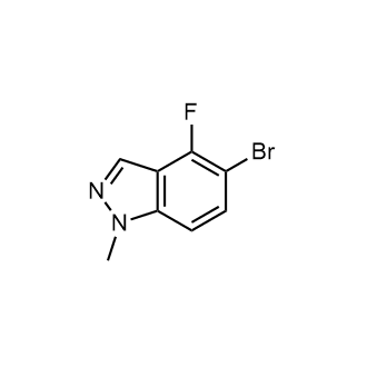 5-Bromo-4-fluoro-1-methyl-1H-indazole Structure