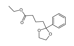 ethyl 6-phenyl 5,5-(ethylenedioxy)hexanoate结构式