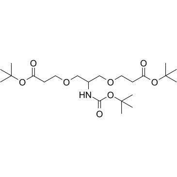 2-(t-Butoxycarbonylamido)-1,3-bis (t-butoxycarbonylethoxy)propane Structure