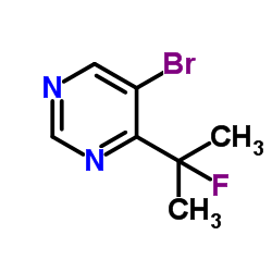 5-Bromo-4-(2-fluoropropan-2-yl)pyrimidine Structure