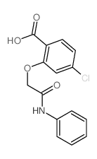 4-chloro-2-(phenylcarbamoylmethoxy)benzoic acid结构式