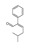(E)-5-methyl-2-phenylhex-2-enal结构式