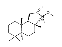 (1S,2S,4aS,8aS)-N-methoxy-N-methyl 1-(2-hydroxy-2,5,5,8a-tetramethyldecahydronaphthalenyl)-acetamide Structure
