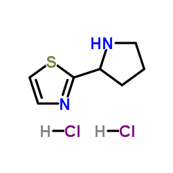 2-(2-Pyrrolidinyl)-1,3-thiazole dihydrochloride structure