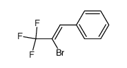 [2-bromo-3,3,3-trifluoro-1-propenyl]benzene Structure