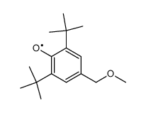 2,6-Bis-(tert.-butyl)-4-methoxymethyl-phenoxyl结构式