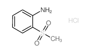 2-(METHYLSULFONYL)ANILINE HYDROCHLORIDE structure