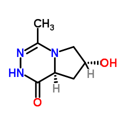 Pyrrolo[1,2-d][1,2,4]triazin-1(2H)-one, 6,7,8,8a-tetrahydro-7-hydroxy-4-methyl-, (7R,8aS)- (9CI) Structure