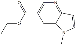 1-甲基-1H-吡咯并[3,2-B]吡啶-6-羧酸乙酯结构式
