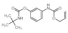 [3-(prop-2-enoxycarbonylamino)phenyl] N-tert-butylcarbamate结构式