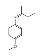 N-(4-methoxyphenyl)-3-methylbutan-2-imine结构式